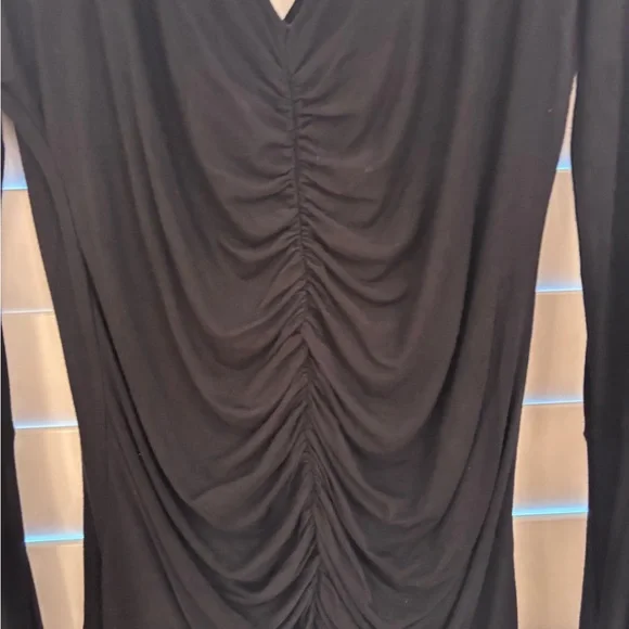 We The Free Black Ruched Bell Sleeve Top - Picture 6 of 8